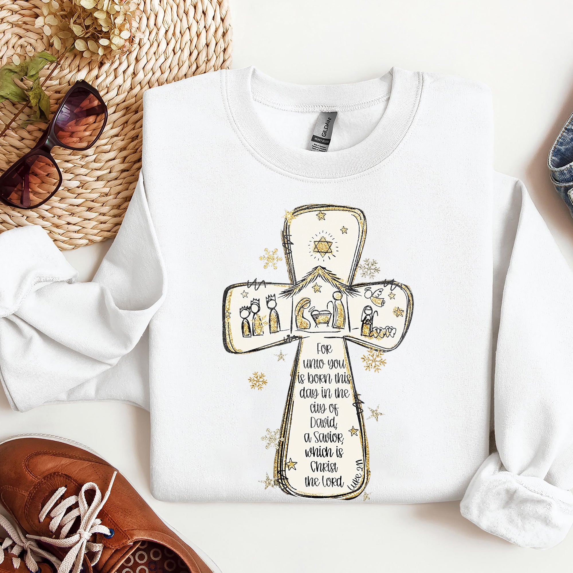 Coquette Glitter Jesus Cross Sweatshirt, Jesus is the reason Sweatshirt, Coquette Jesus . ILAF17